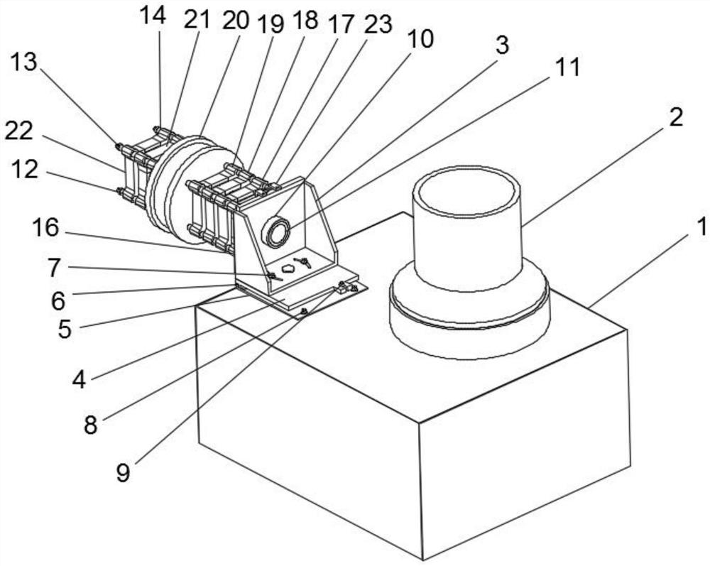 Novel rolling-drawing die frame