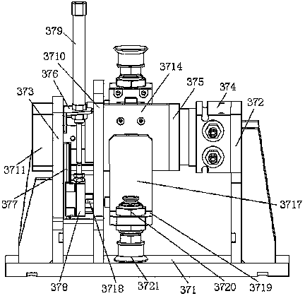 Feeding device of brake pump sealing sleeve feeder