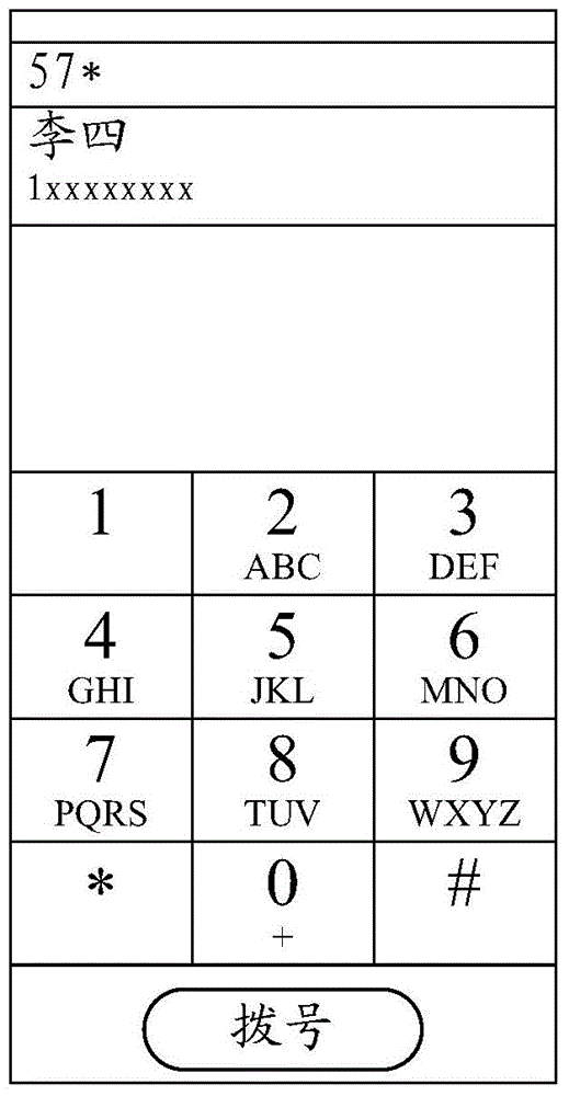 Contact number selecting method