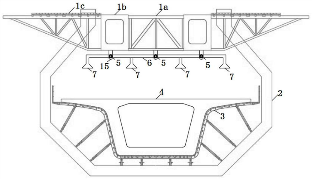 Movable formwork cast-in-place beam maintenance method and maintenance system