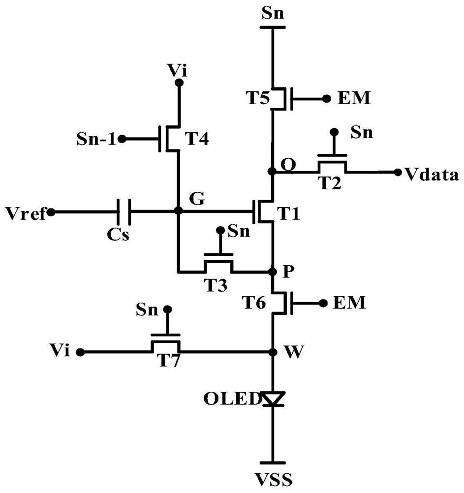 AMOLED pixel compensation driving circuit and method and display panel