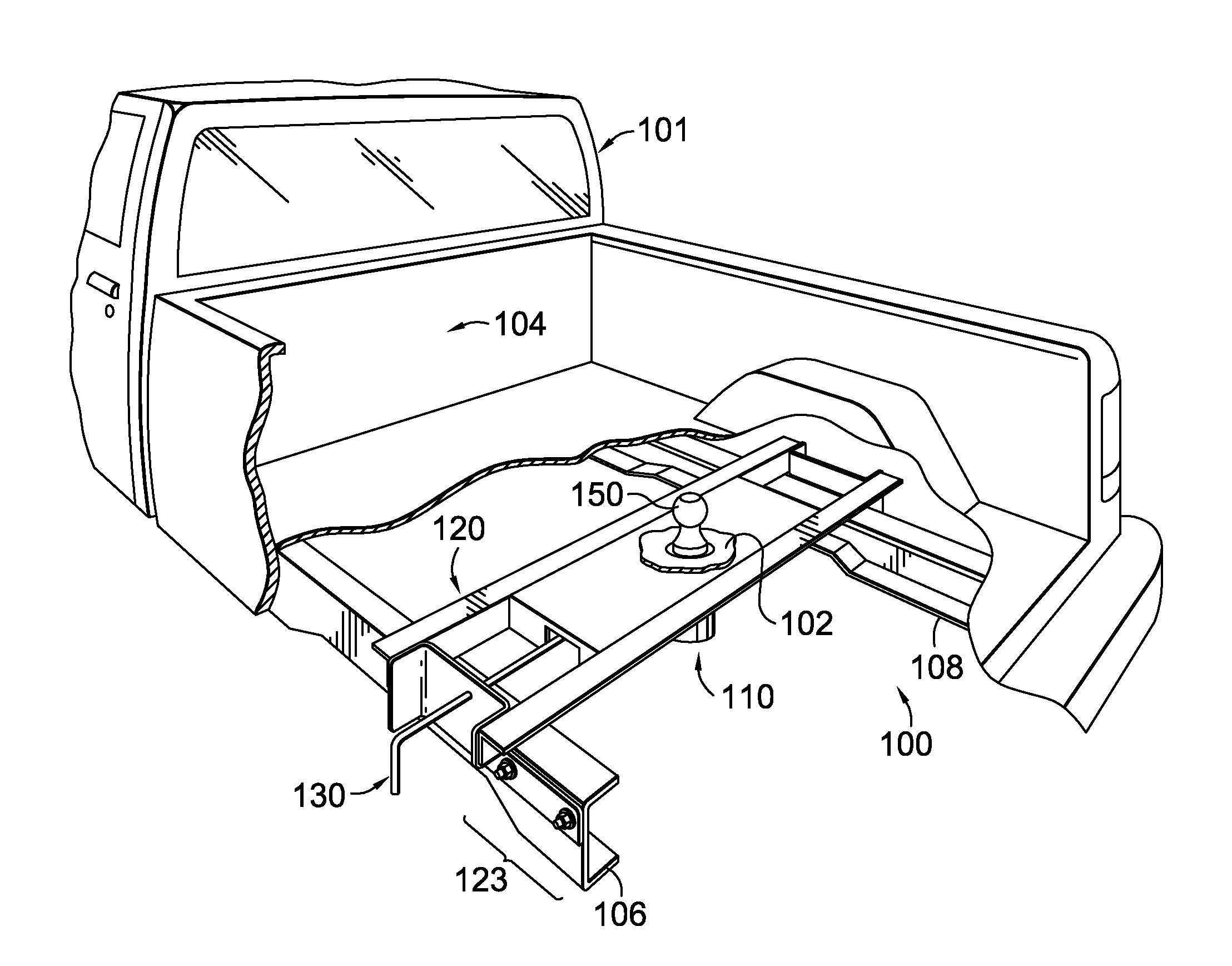 Retractable hitch-ball mechanism