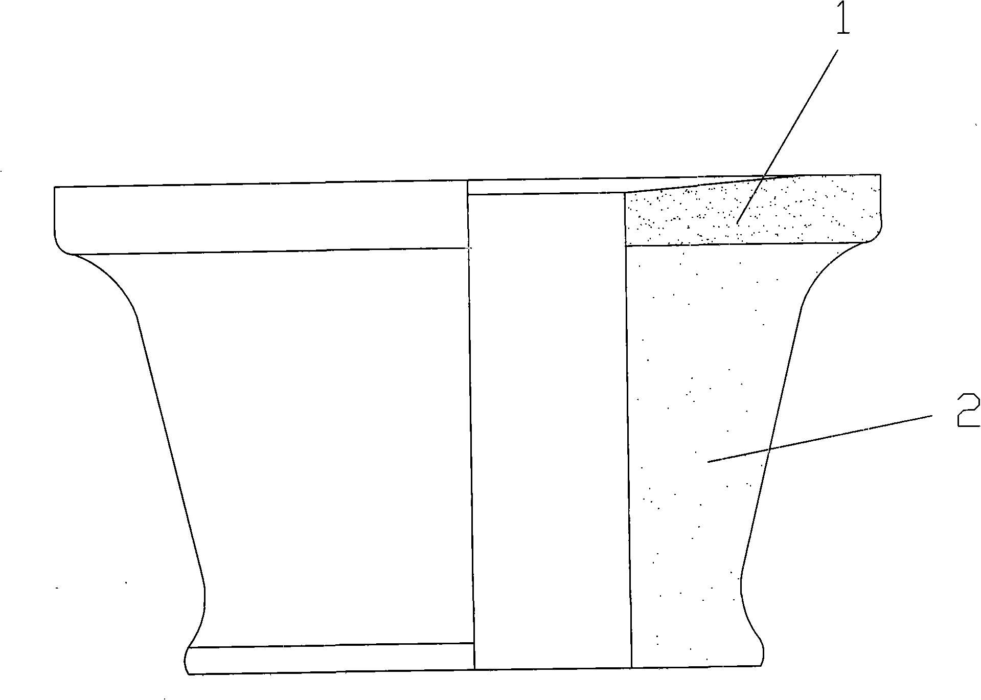 Powder alloy smithing float grease seal ring with upper and lower double-layer and method of producing the same