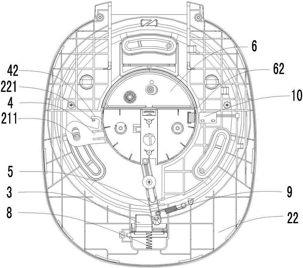 Electric pressure cooker realizing simple and convenient cover opening operation