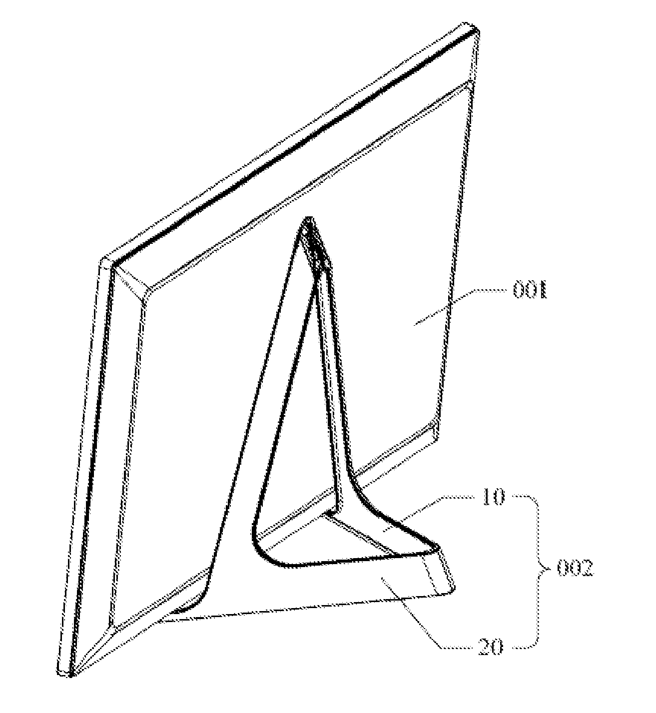 Flat panel display device and support base thereof