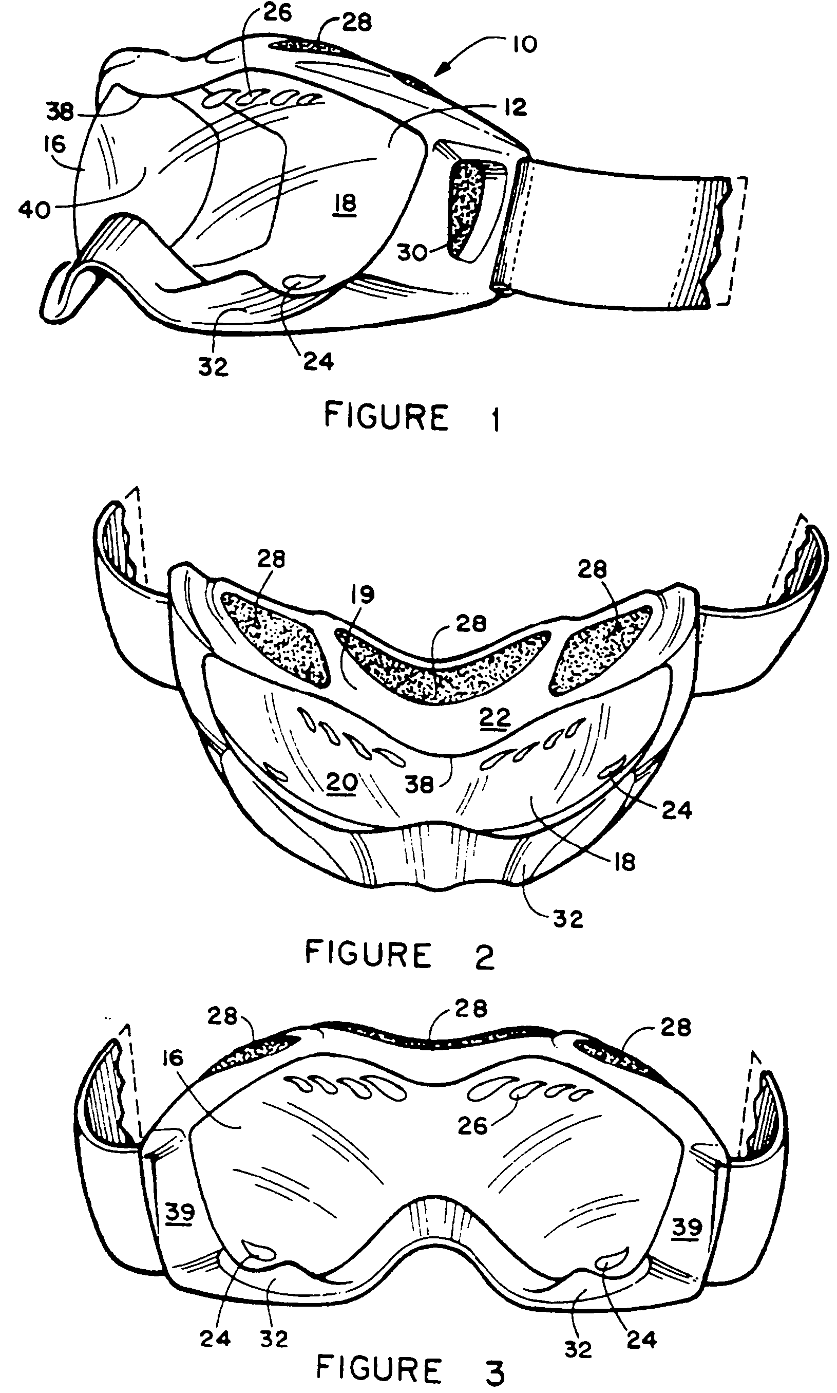 Sport goggle with improved ventilation