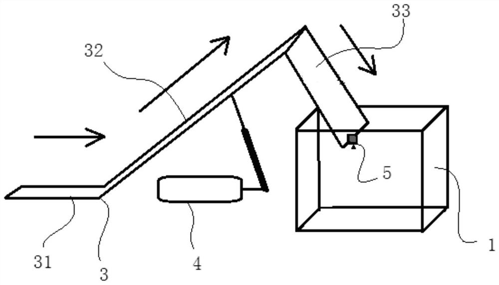 Woodpecker type bottle preform box filler and bottle preform box filling method thereof