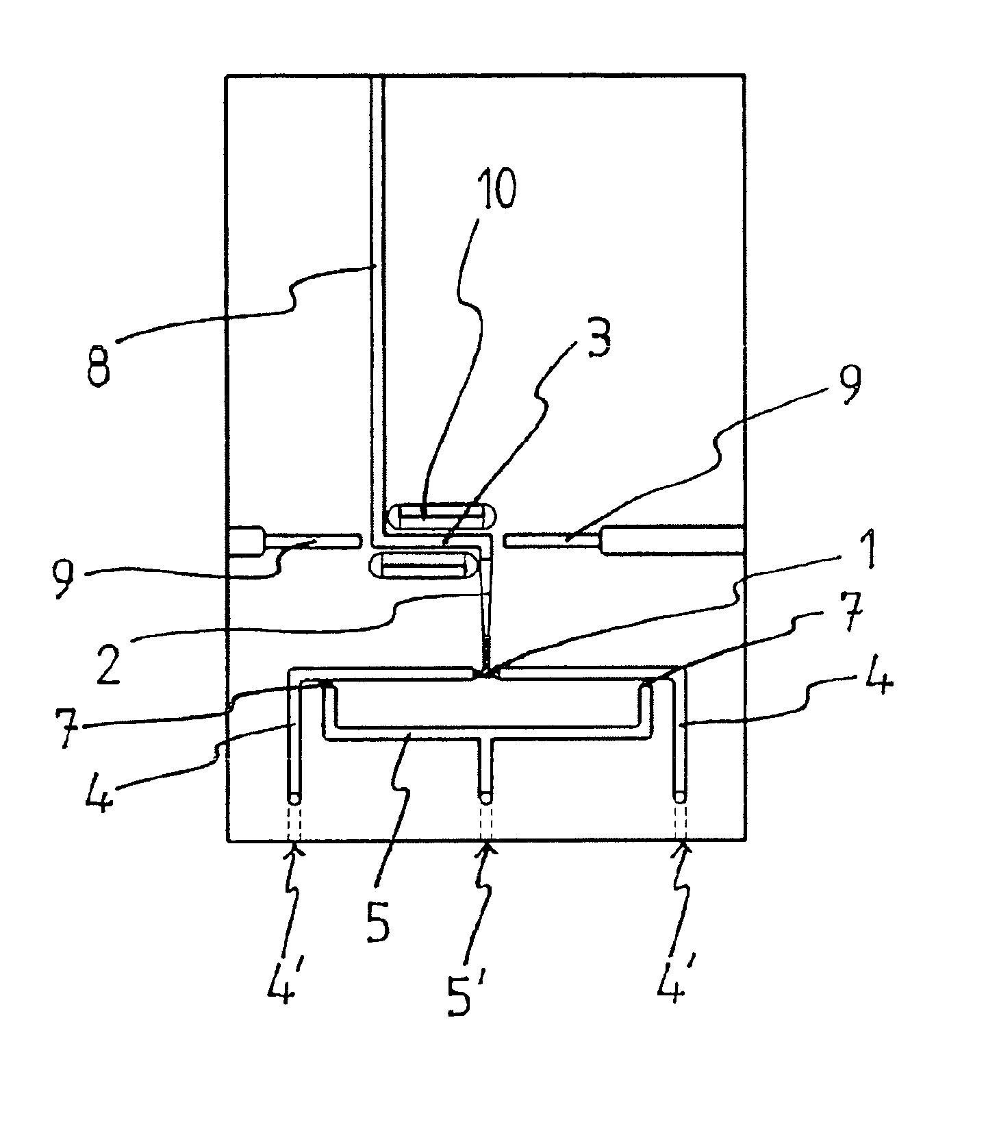 Stopped-flow chip