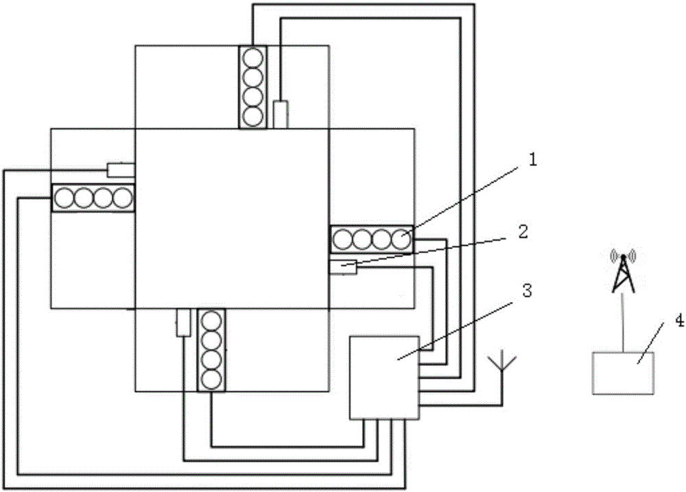 Urban traffic control device, system and method based on mobile phone wireless network