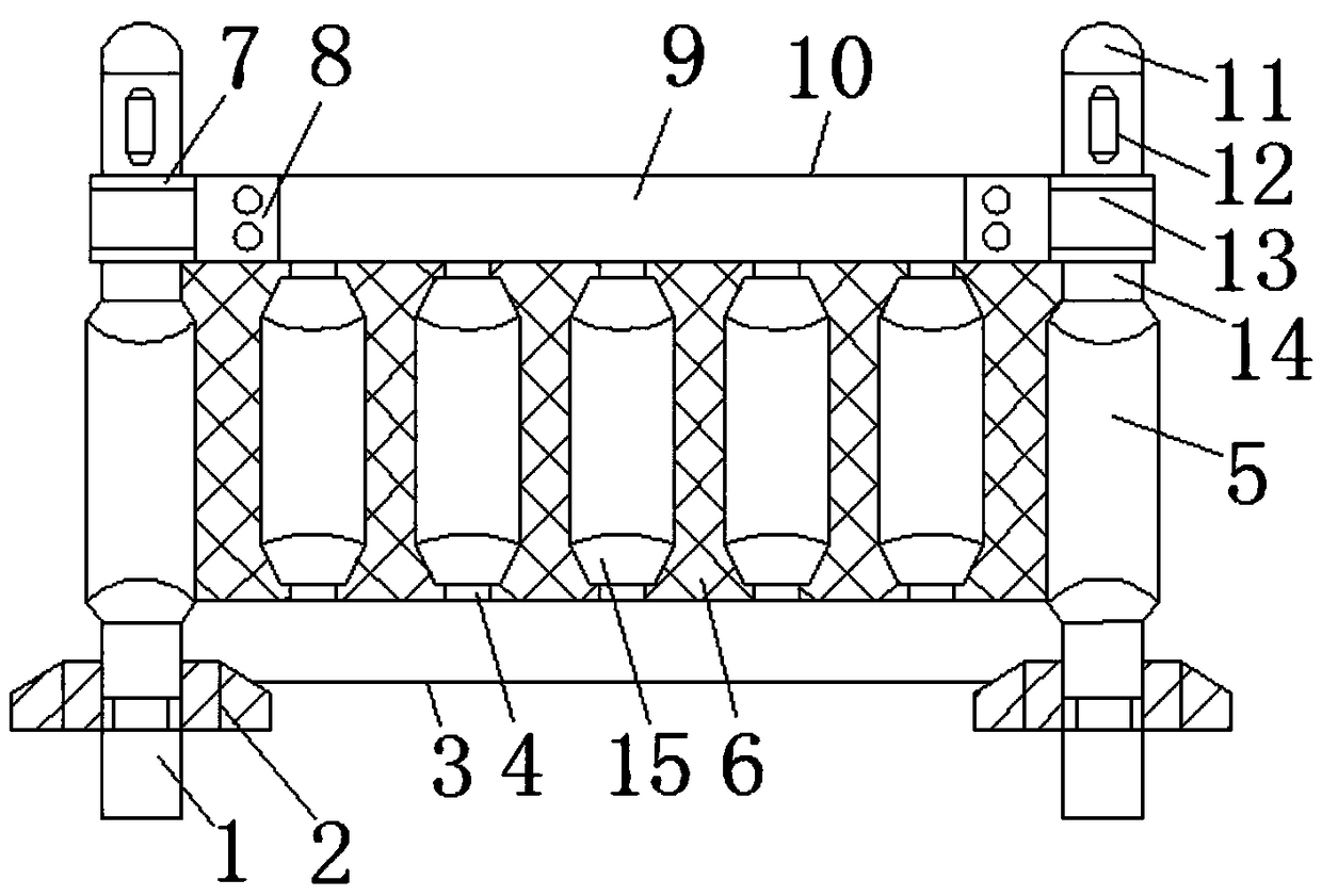 Road protective fence for municipal engineering