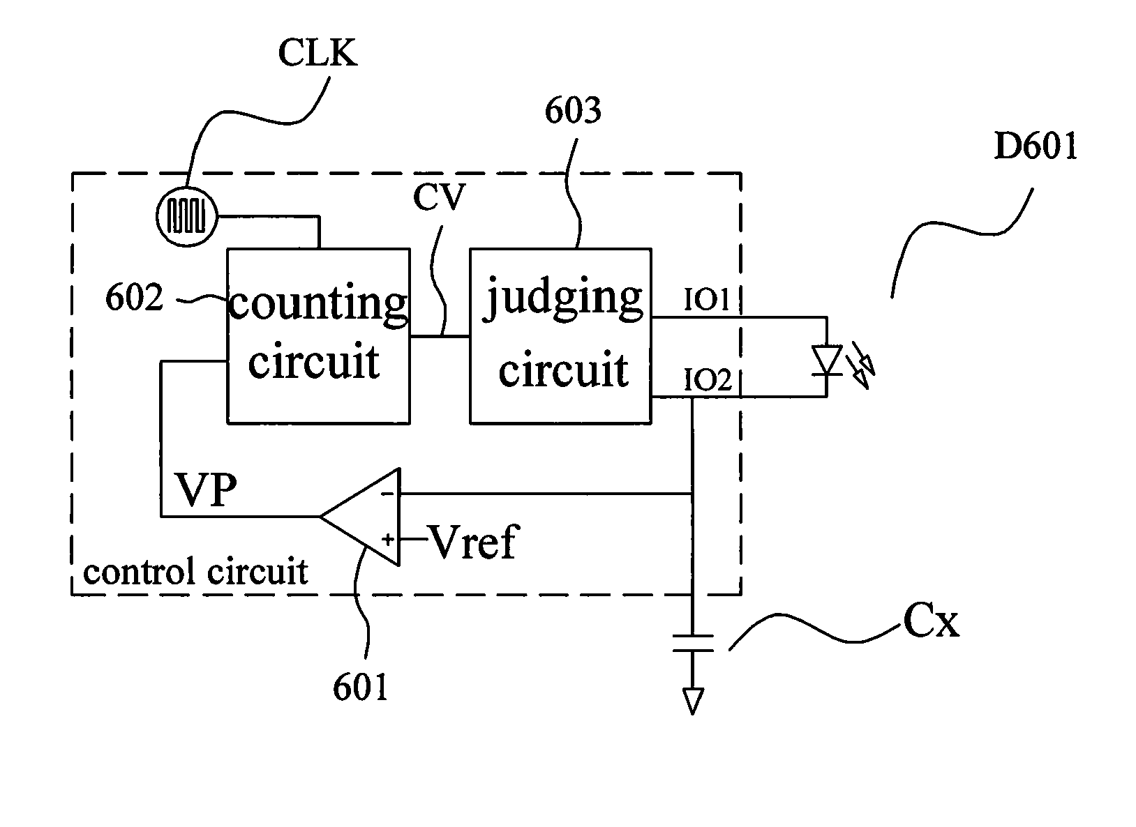 Information input panel using light emitted diode matrix with time-division multiplexing