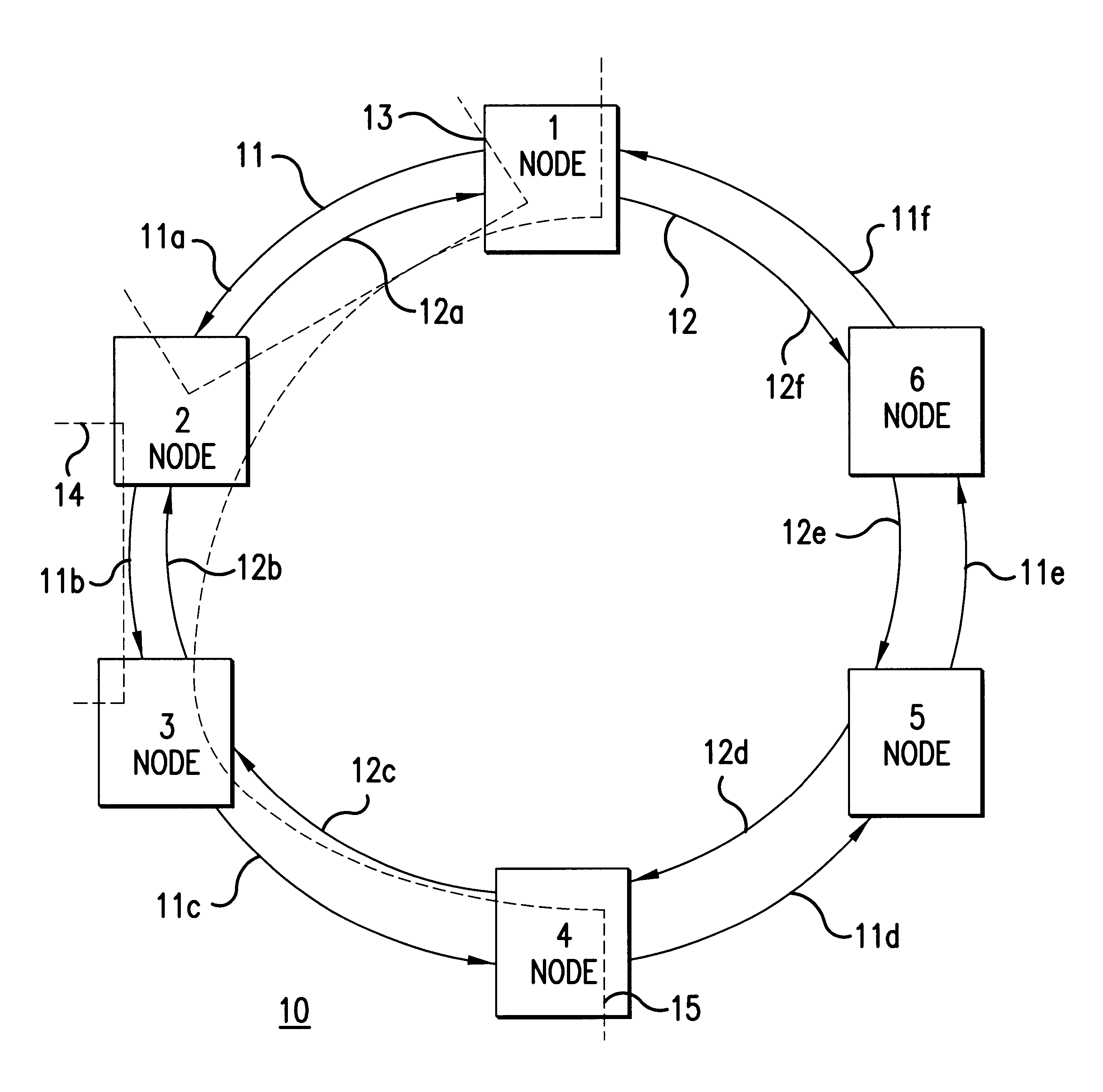 Method and system for protecting frame relay traffic over SONET rings