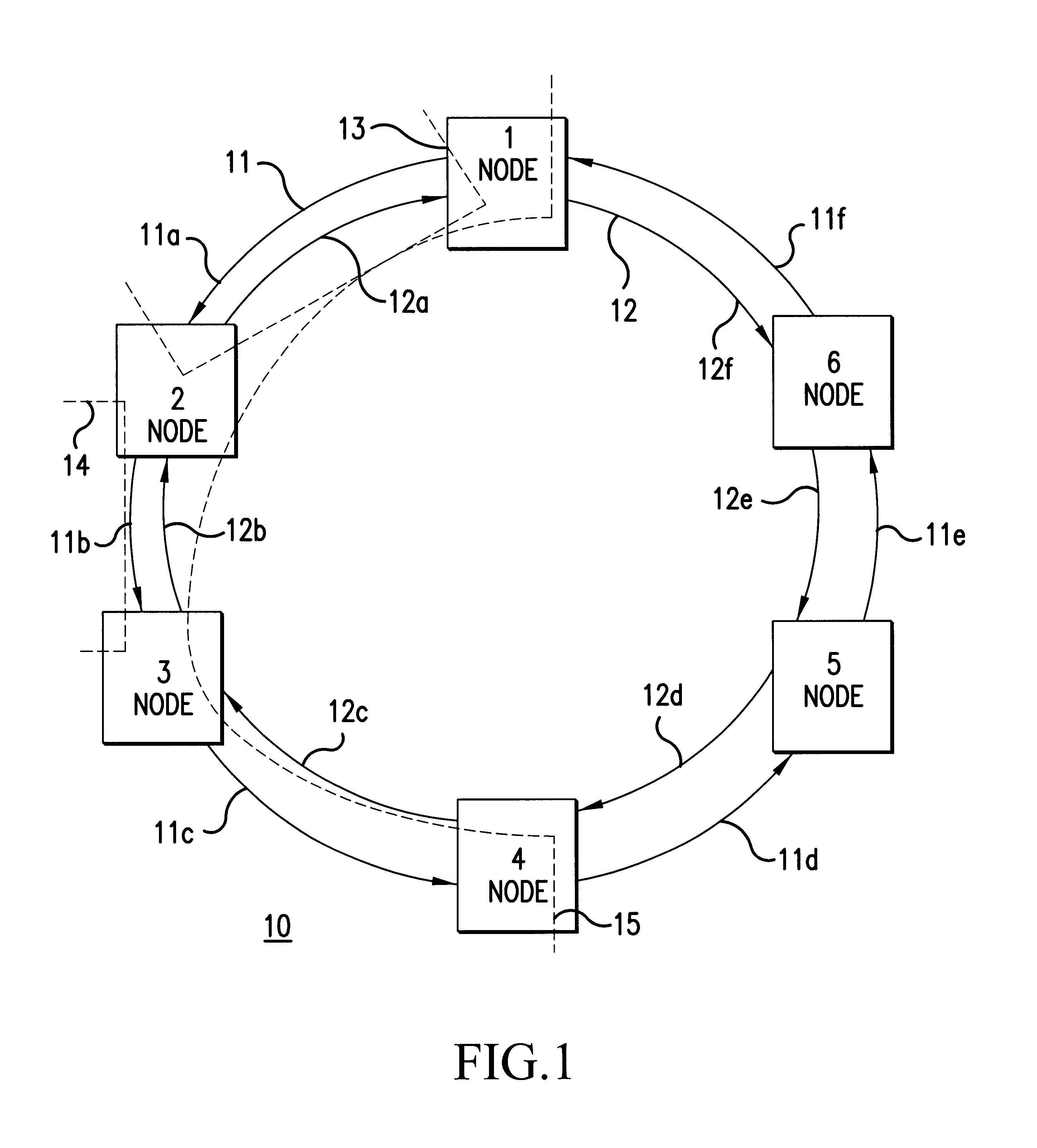 Method and system for protecting frame relay traffic over SONET rings