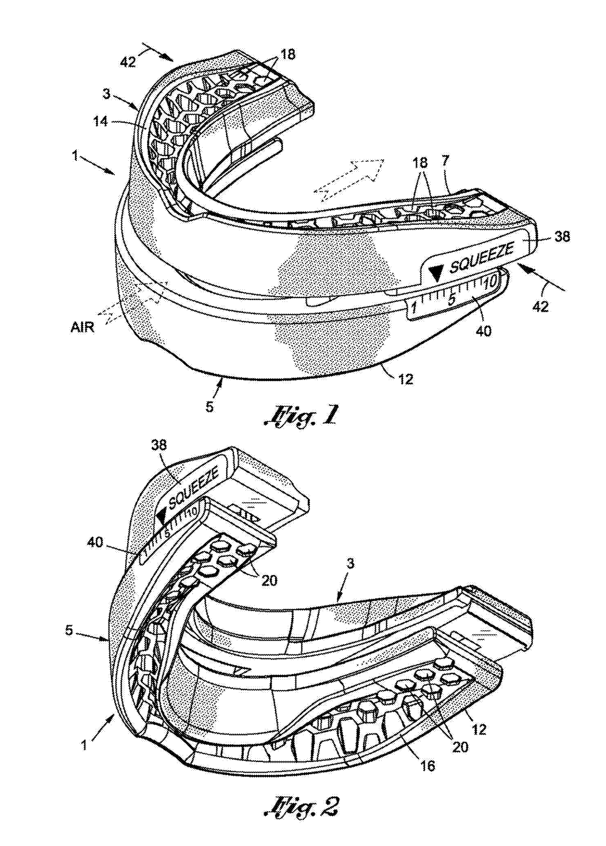 Jaw advancement oral appliance to reduce the effects of snoring and/or sleep apnea