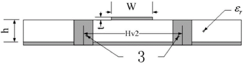 Single-layer film-loaded four-layer substrate microstrip-microstrip interconnect structure