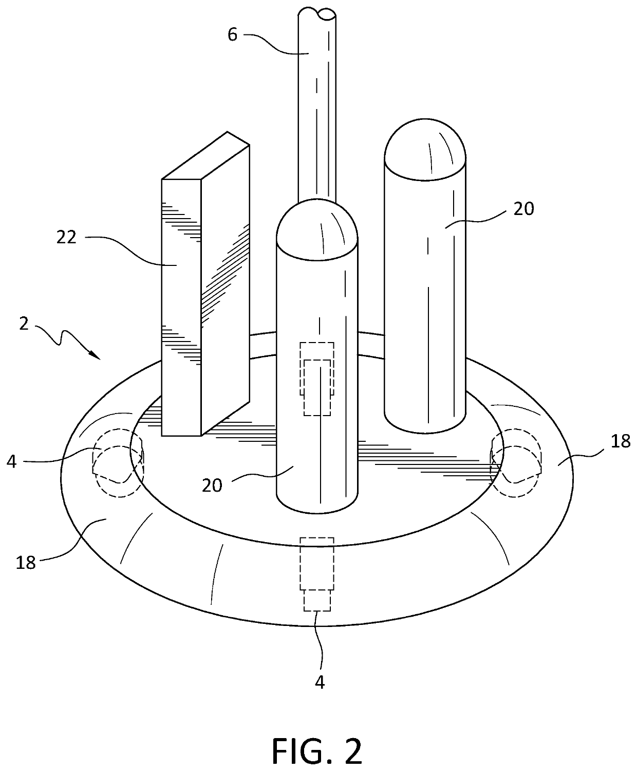 Intravenous fluid bag supporting assembly