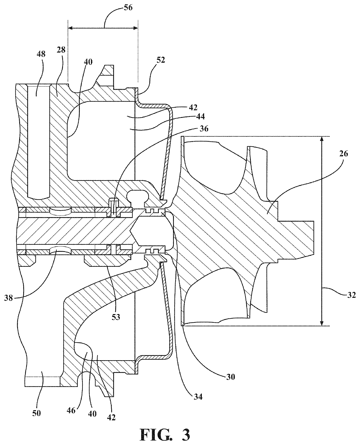 Turbocharger having a thermal dam