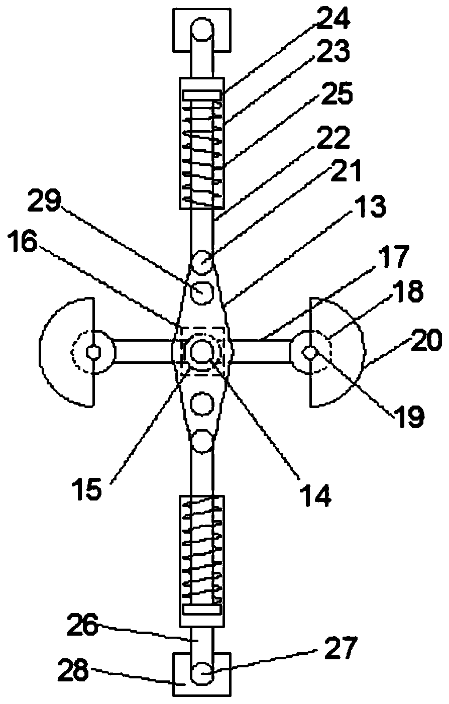 Agricultural planting pesticide spraying device convenient to adjust and uniform in spraying