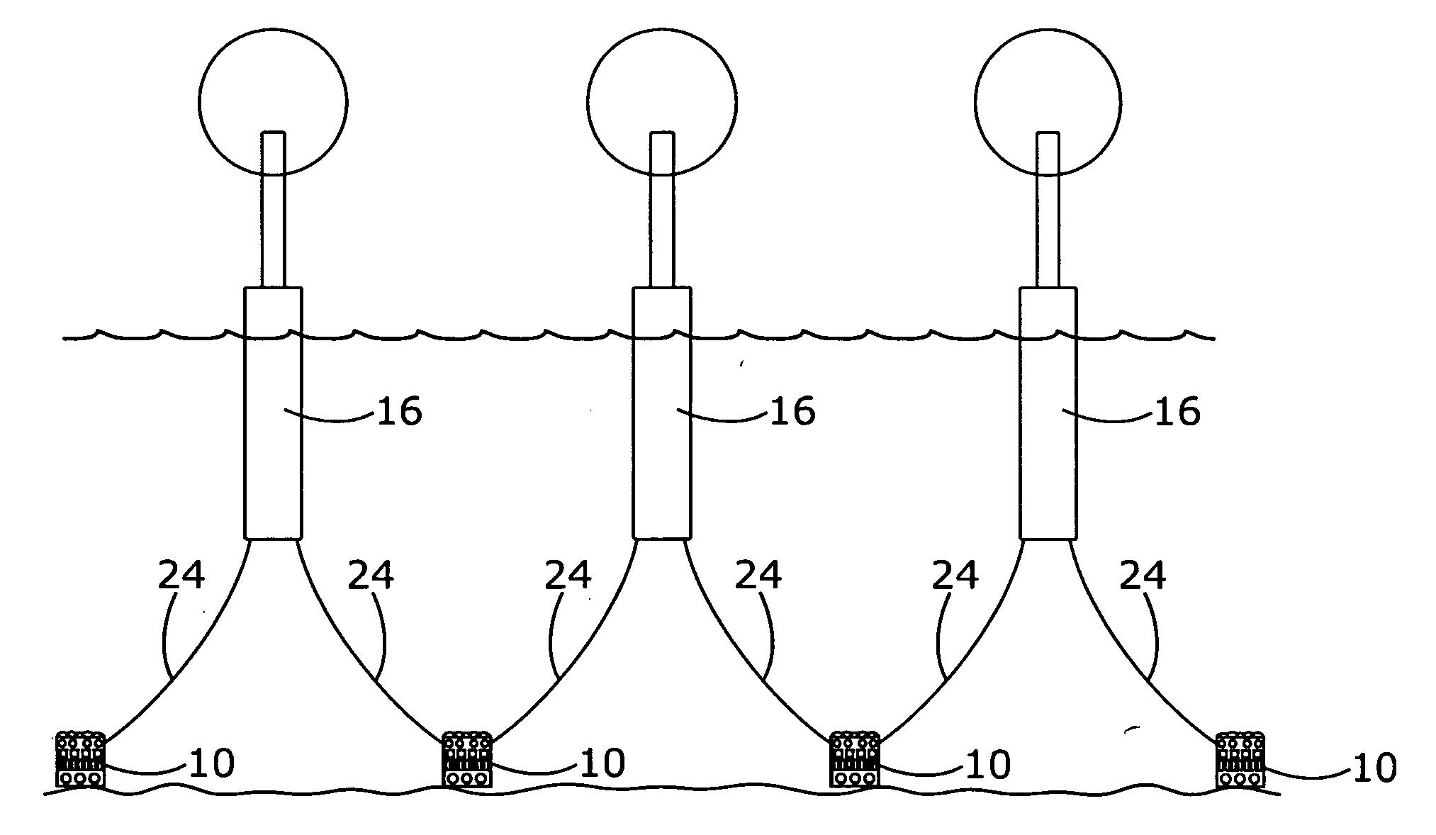 Artificial reef anchor structure