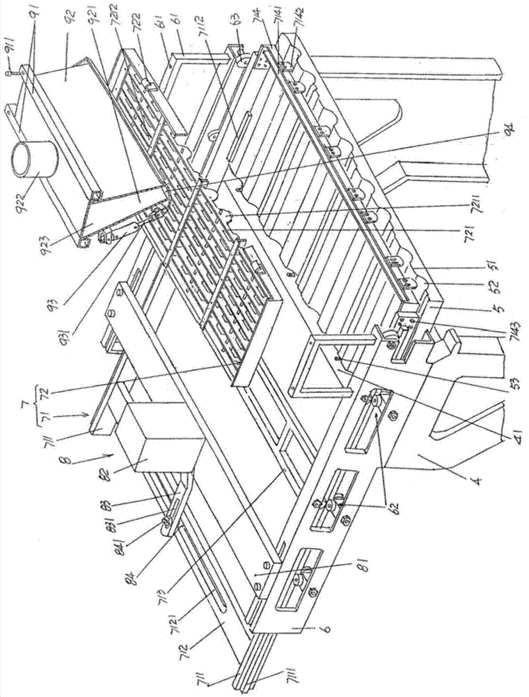 Preparation method of glazed ceramic tile and molding device used in the method