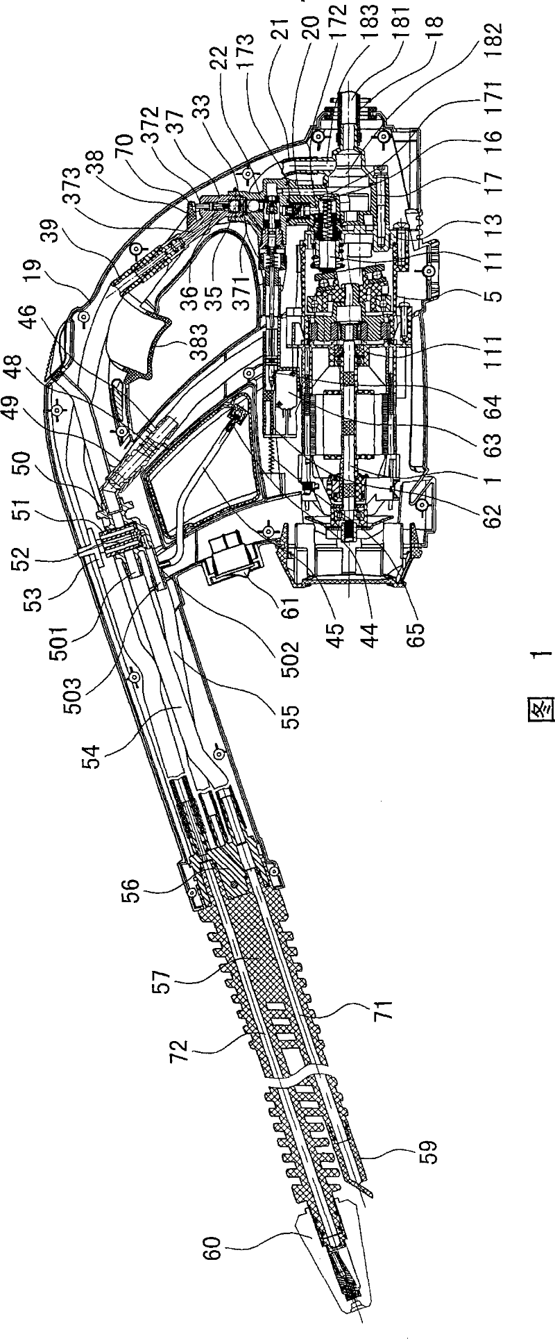 Hand-held electric cleaning device