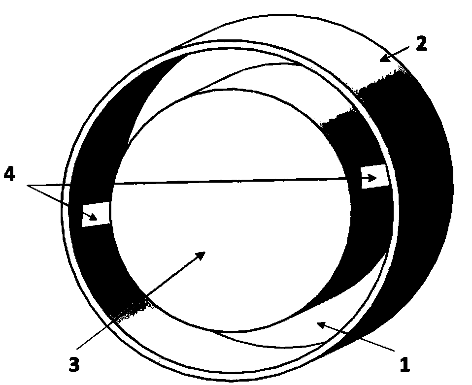 Engine annular combustion chamber in high-mach-number flight and spiral inclined knocking combustion method