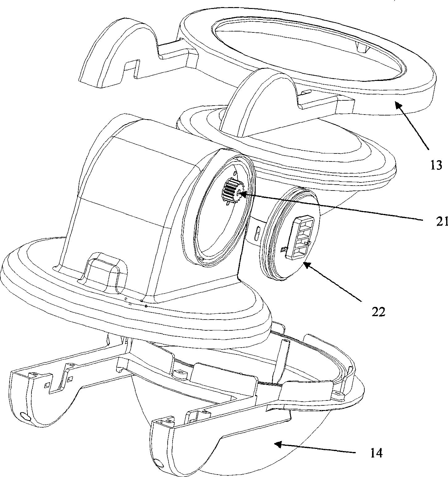 Magnetic adhesion apparatus and searchlight including the same