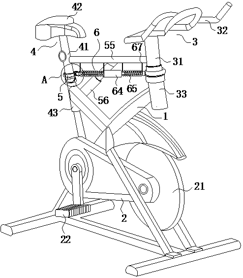 Indoor bicycle riding fitness device