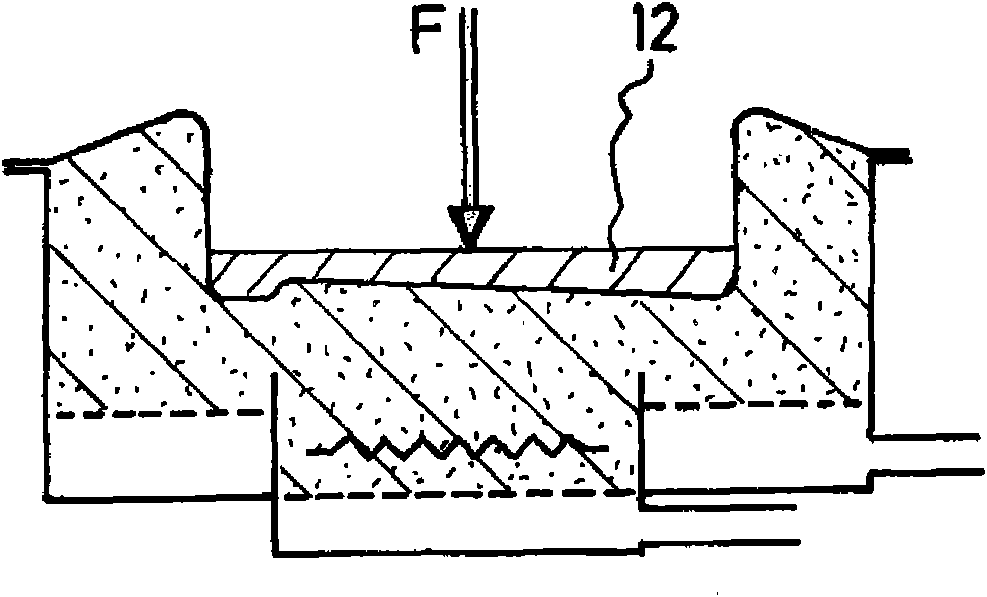 Device and method for thermally bonding a flexible coating to a support