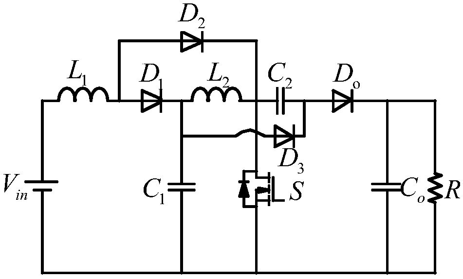 Single bootstrap level square-type high-gain converter