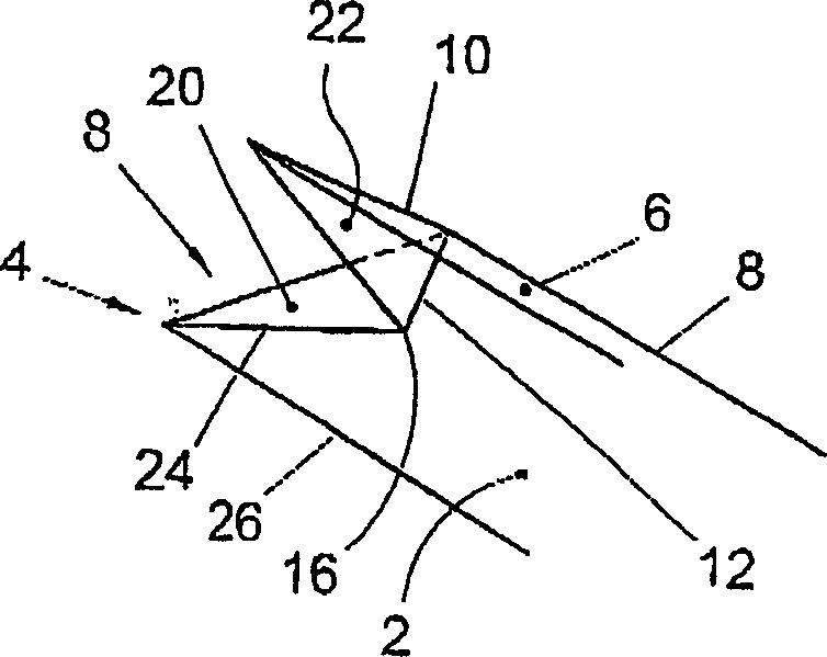 Collapsible container from plastic, and method and mold for the manufacture thereof