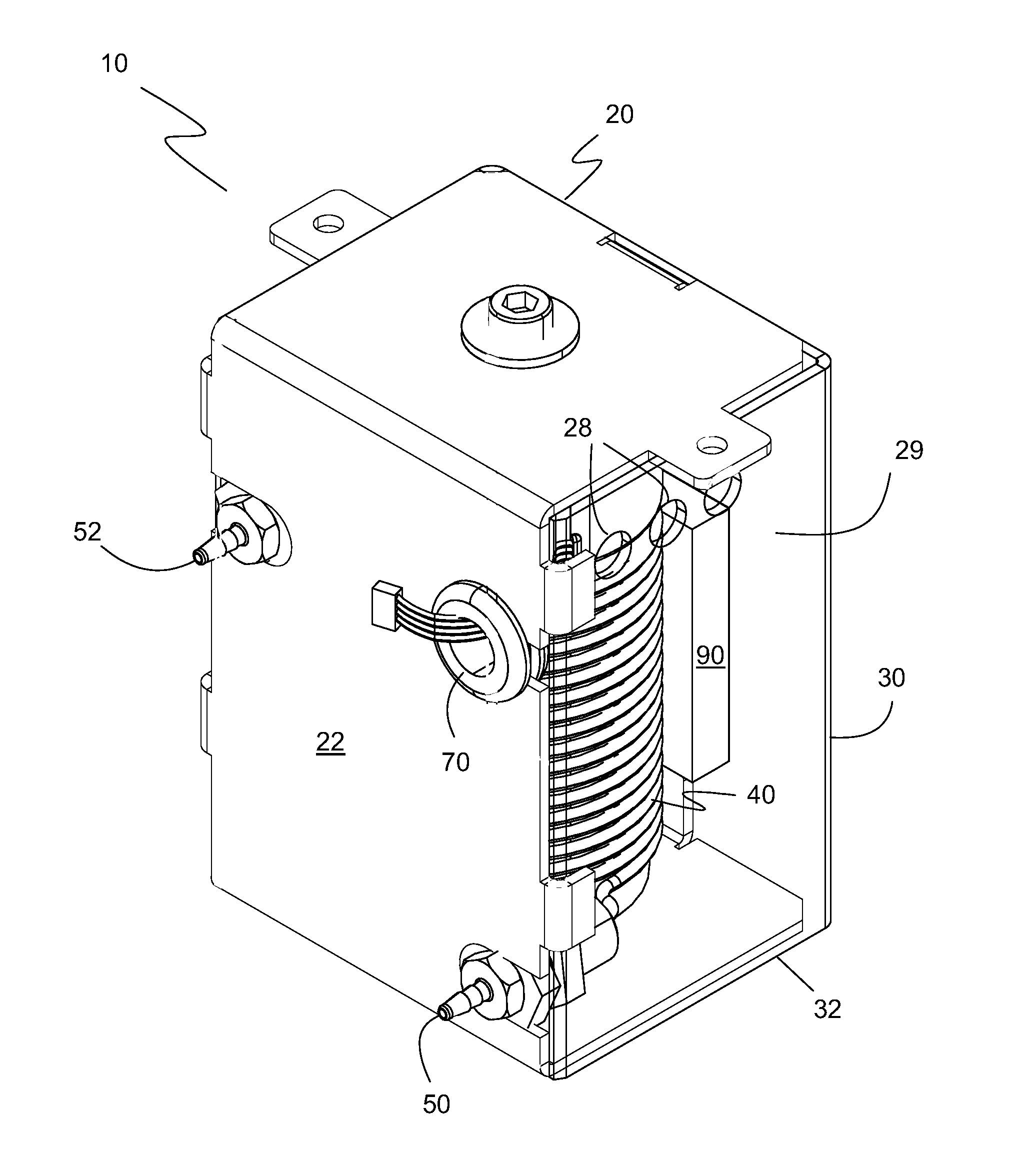 Gas equilibrium coil for providing, in real-time, a gas calibrating solution