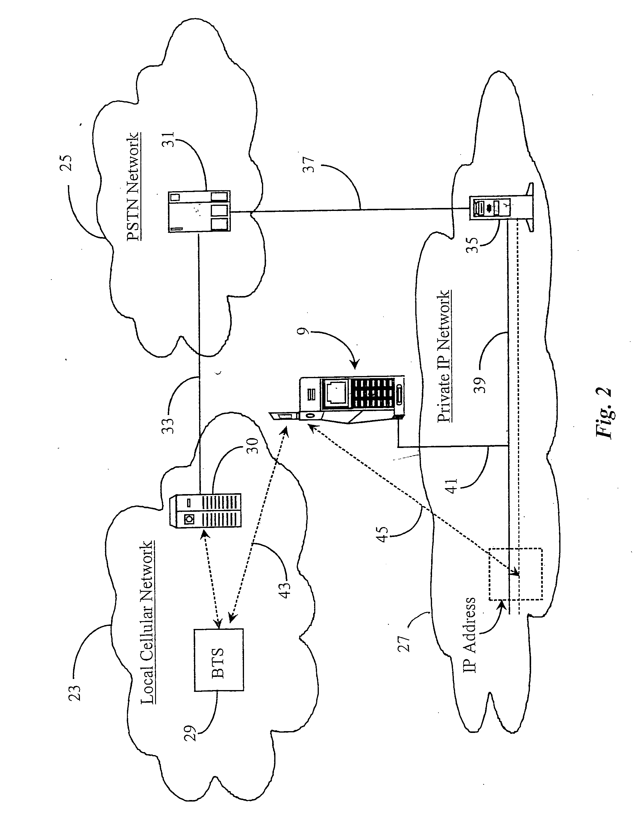 Telecommunication system for automatically locating by network connection and selectively delivering calls to mobile client devices