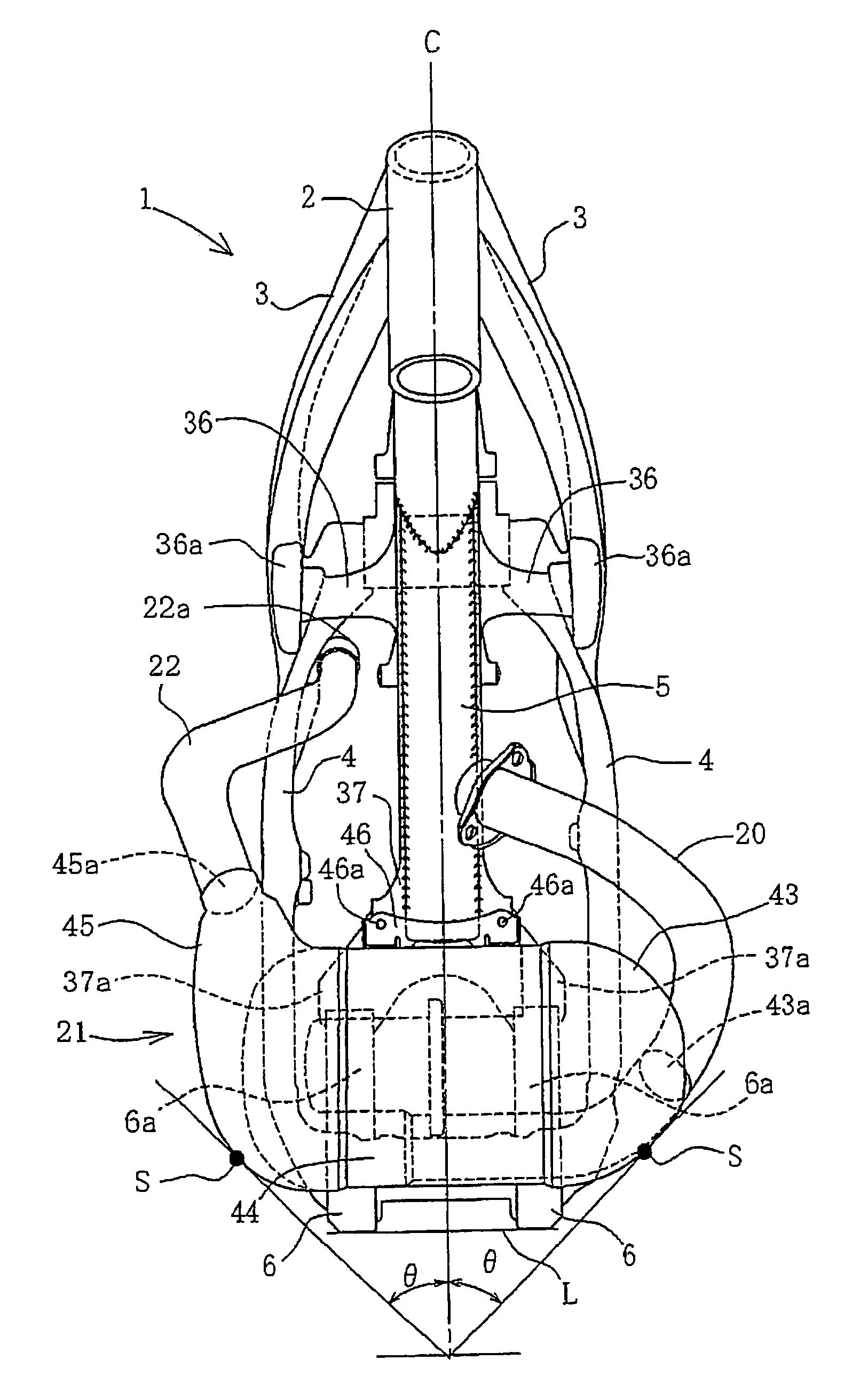 Motorcycle exhaust structure