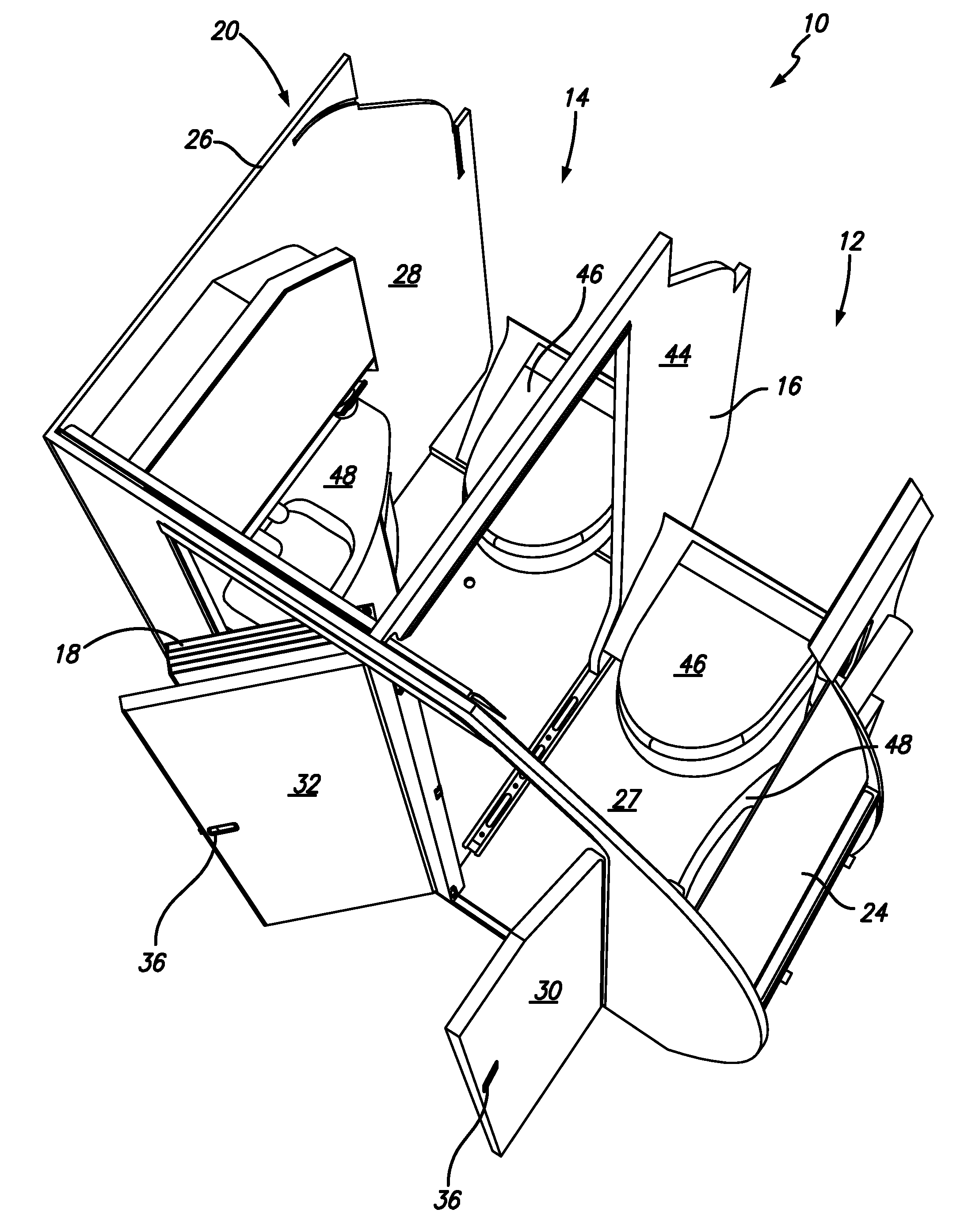 Wheelchair accessible lavatory