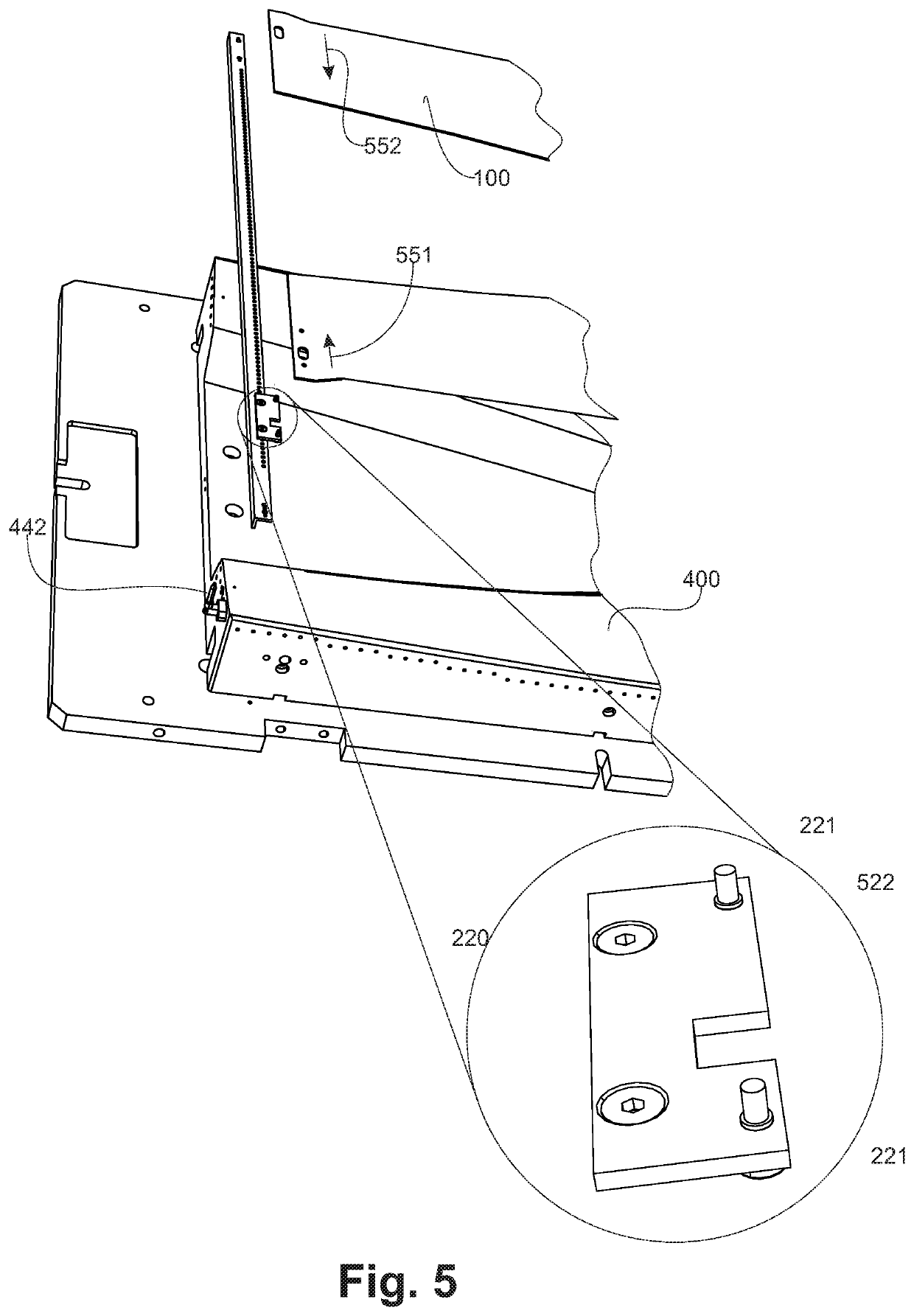 Device and method for forming a composite panel from a thermoplastic matrix