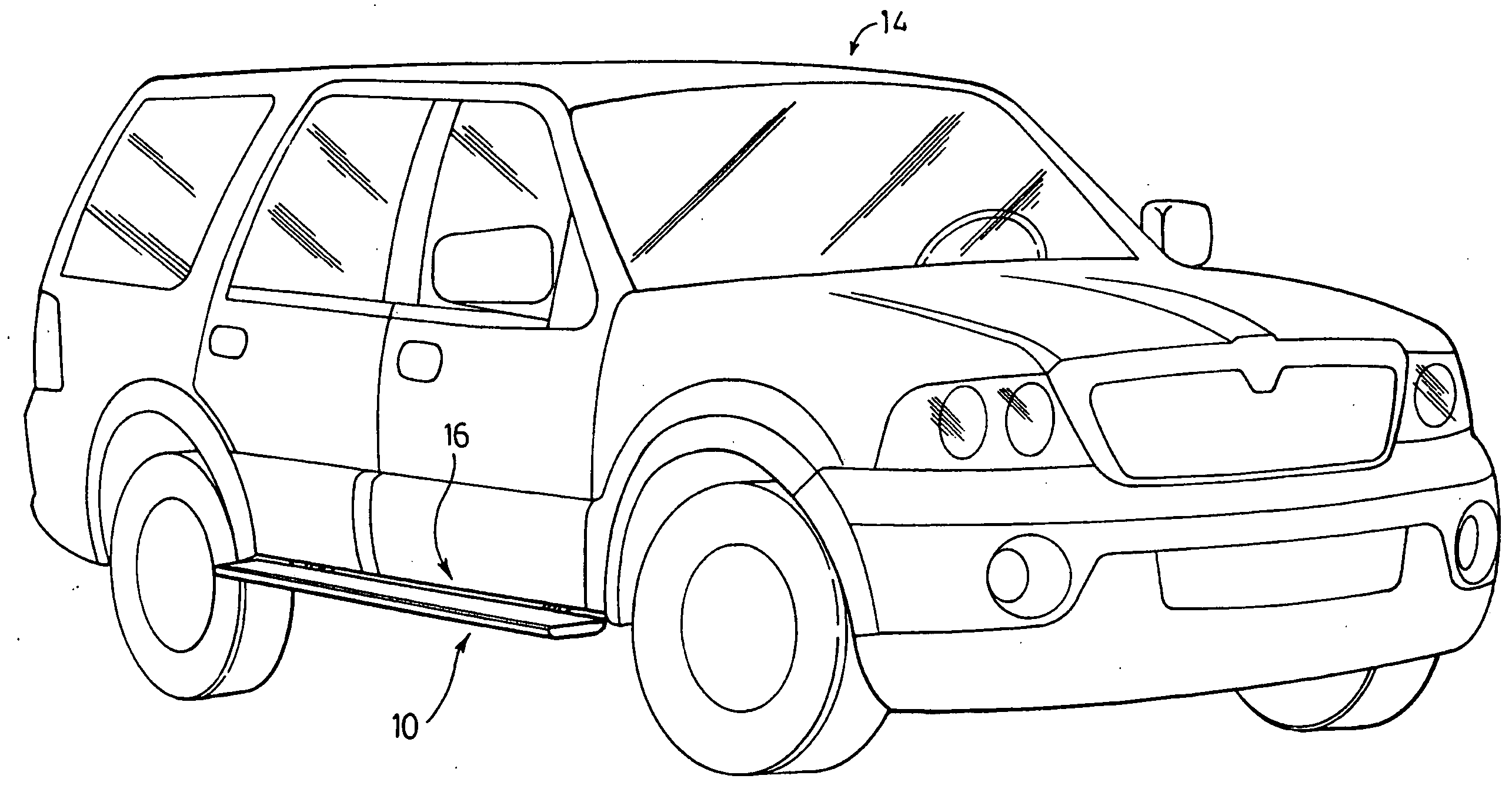 Powered running board with linear drive