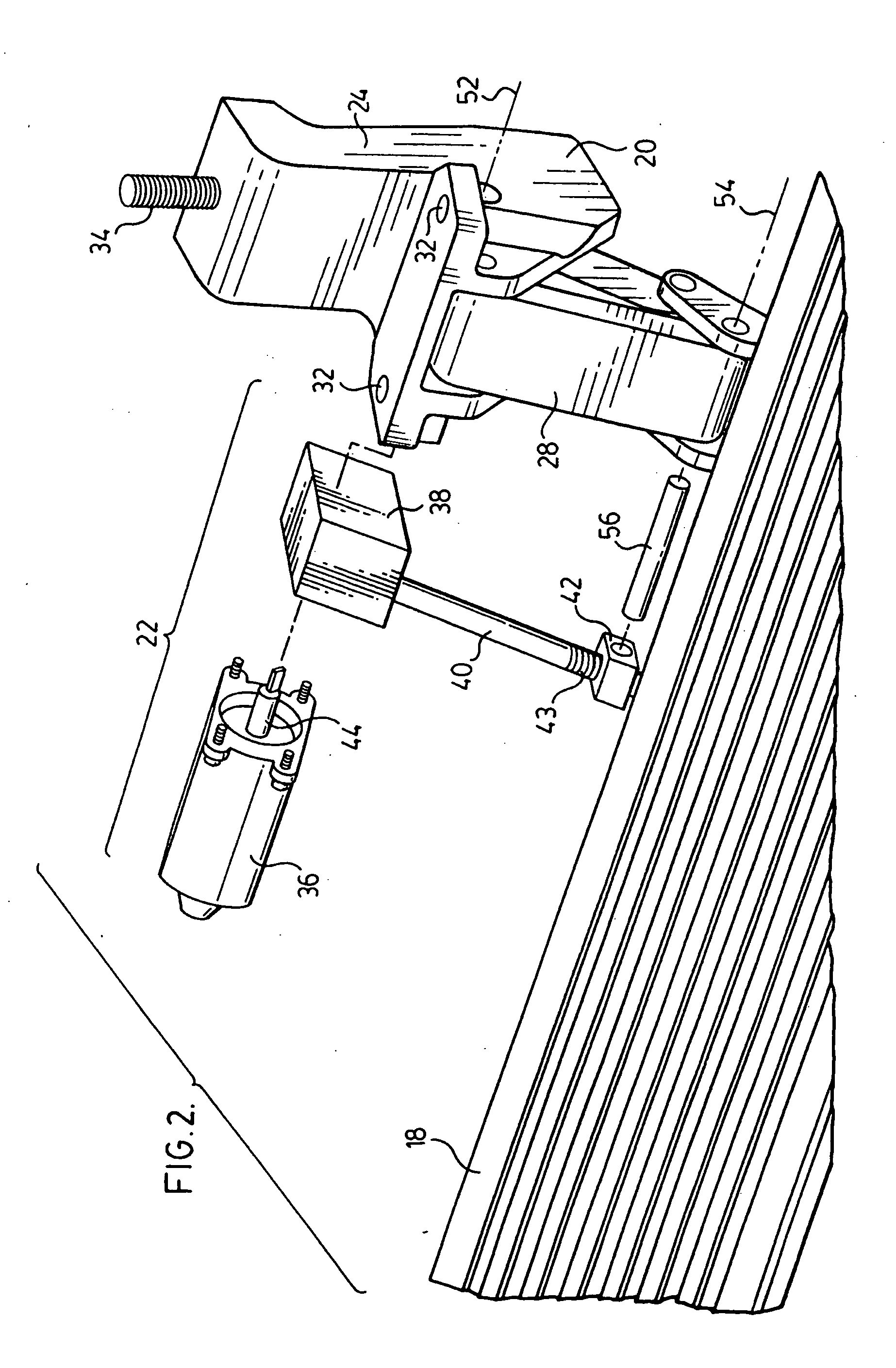 Powered running board with linear drive