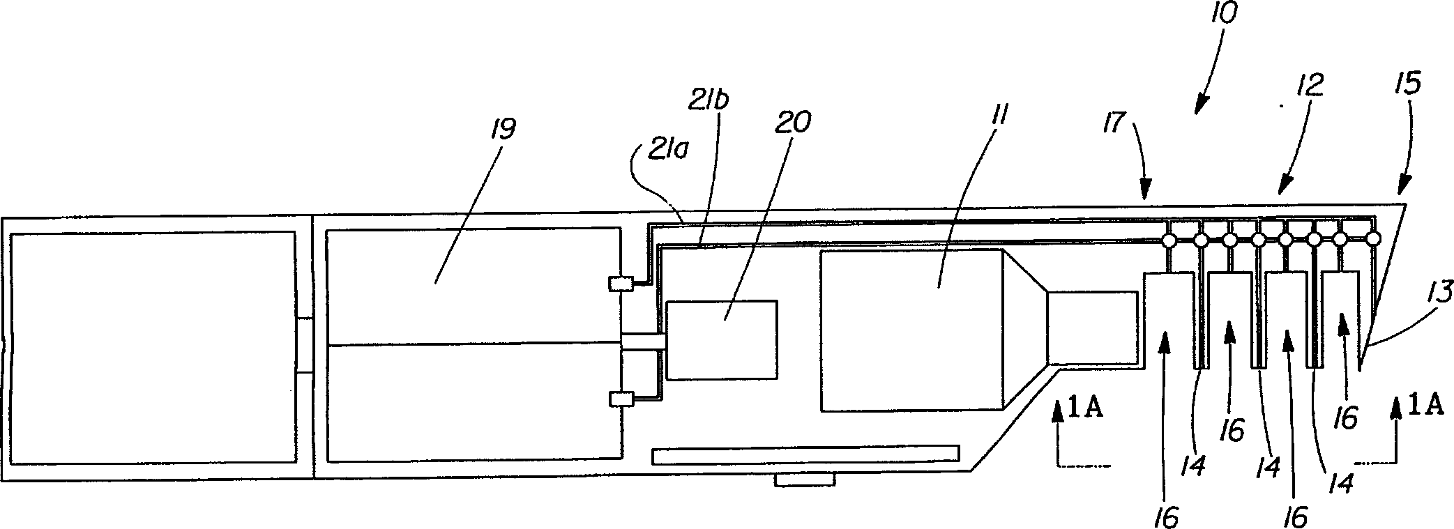 Method for the ultrasonic treatment of hair and other keratinous fibers