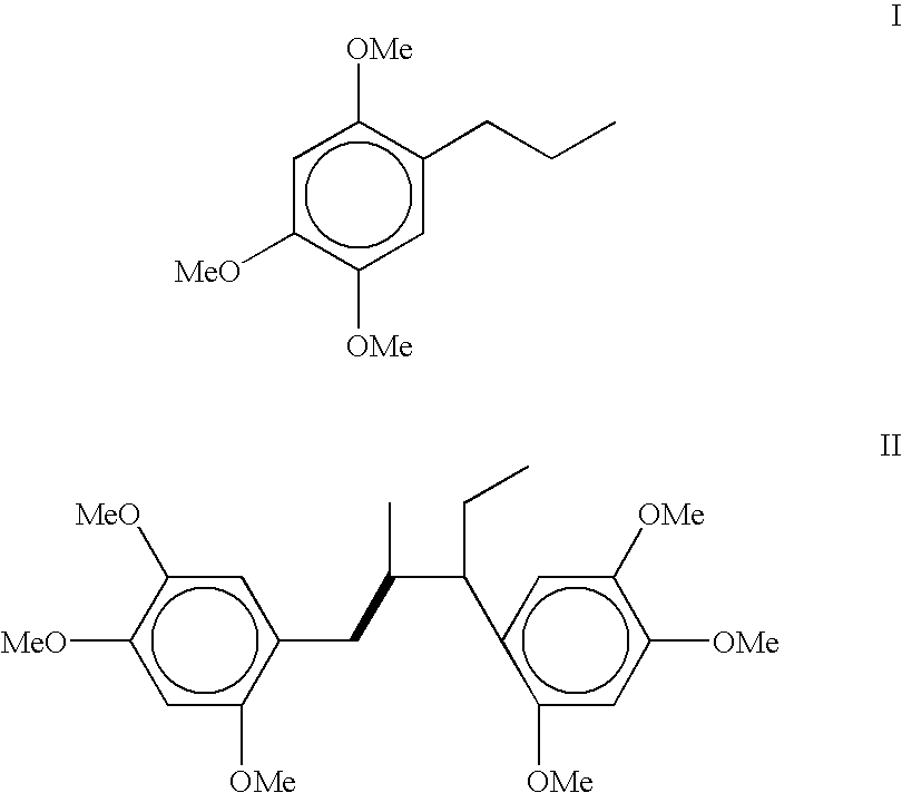 DDQ mediated one step dimerisation of beta-asarone or beta-asarone rich acorus calamus oil in the formation of novel neolignan