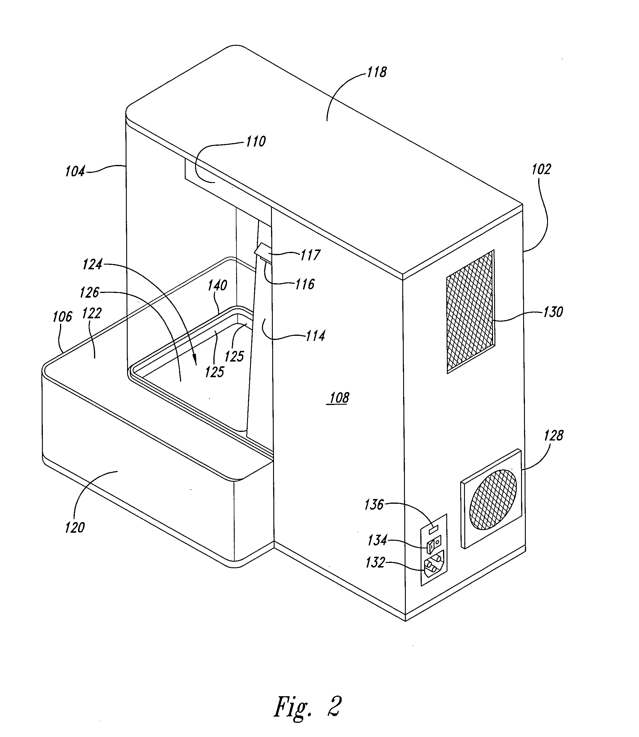 Compact material marking system and method