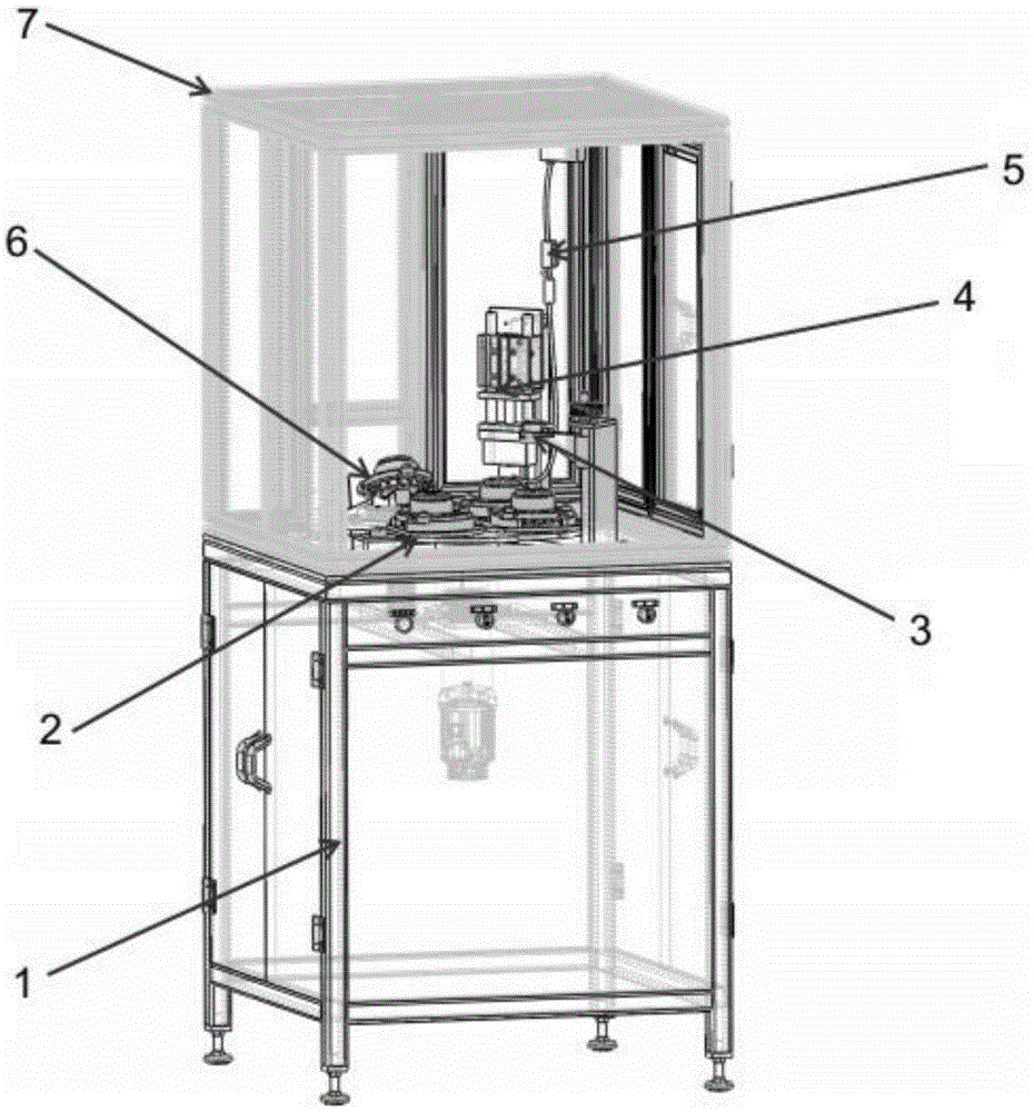 Automatic sorting, dyeing marking and discharging device