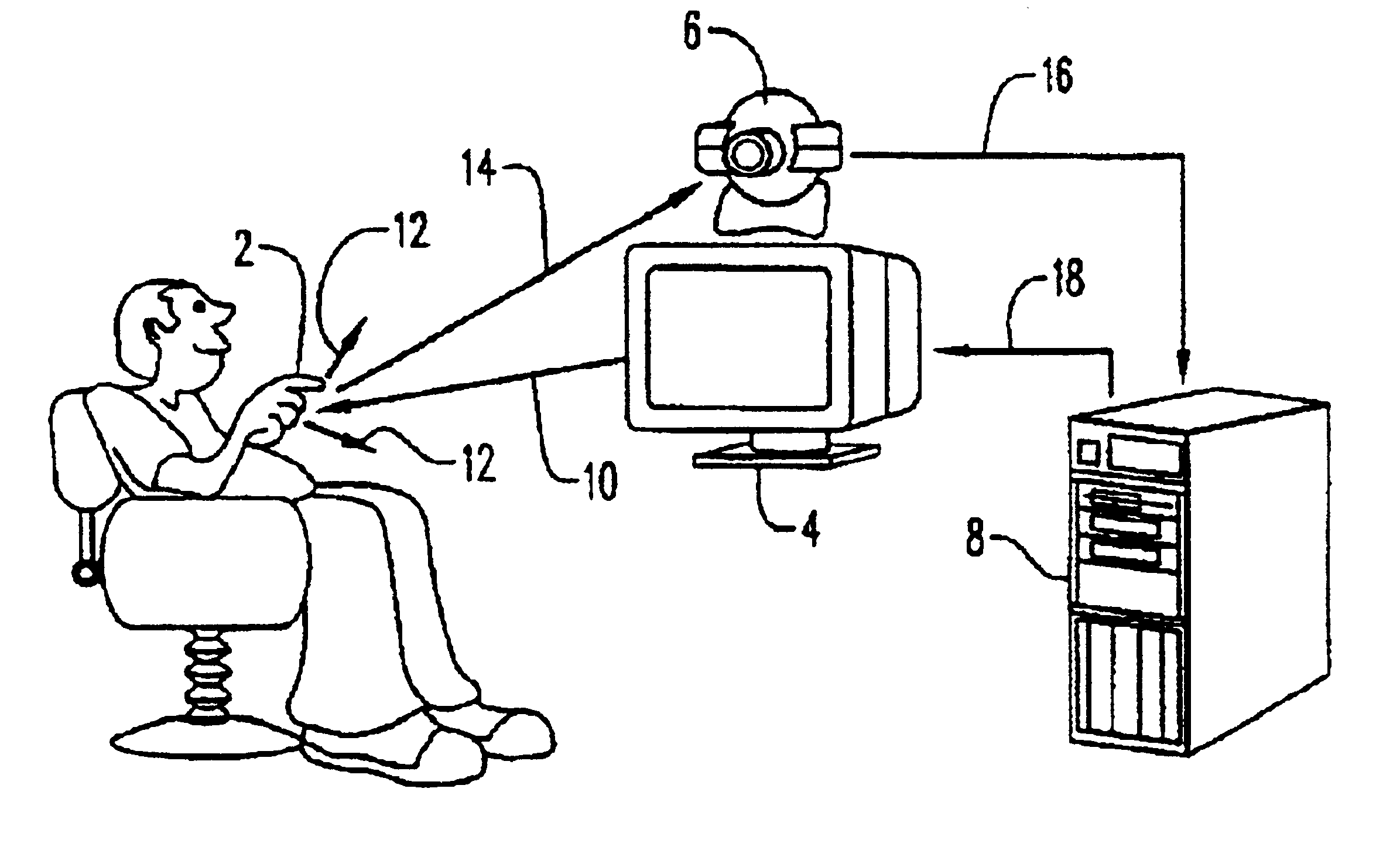 Method and system for range sensing of objects in proximity to a display