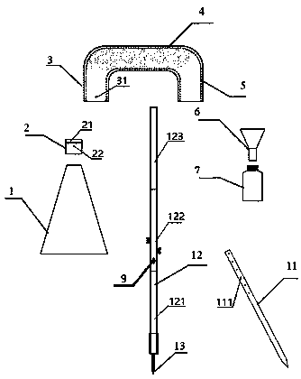 Ground surface insect separation device