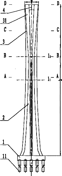 Hyperbolic bridge pier and tower