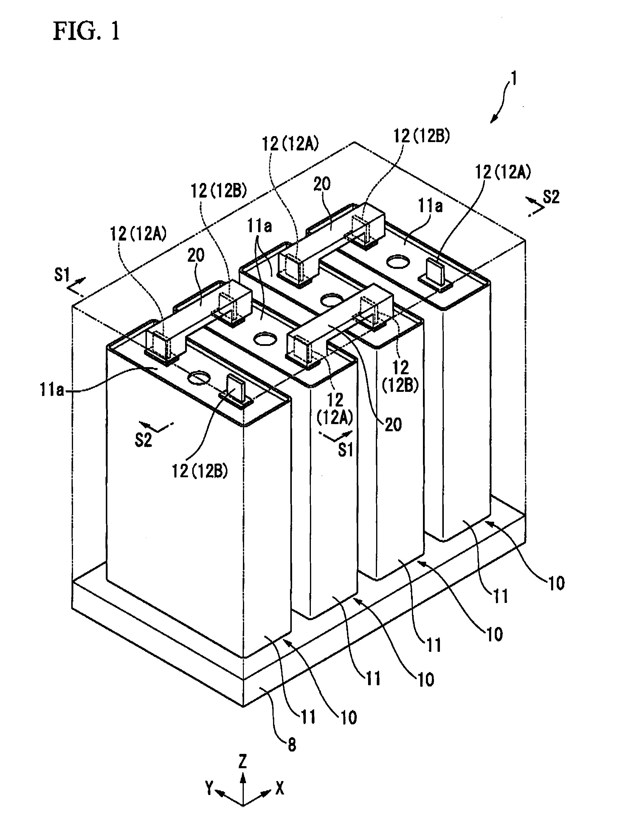 Assembled battery