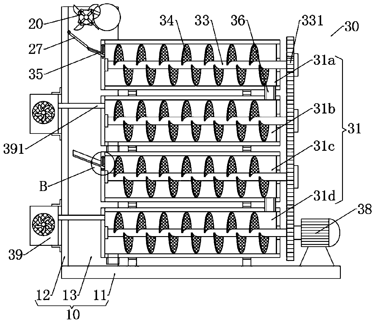 Automatic particle plastic dehumidification drying system and technology