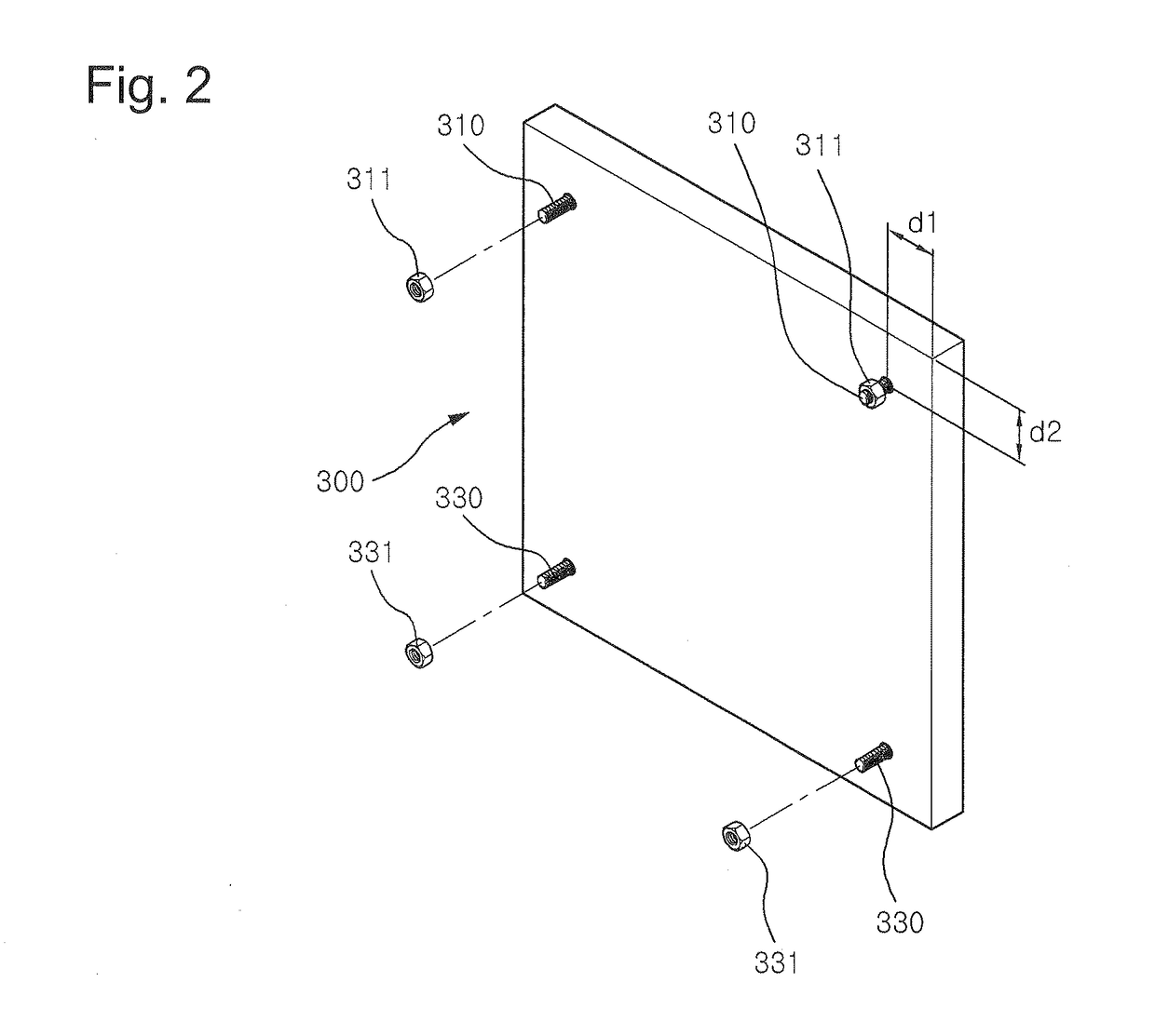 Panel fixing device