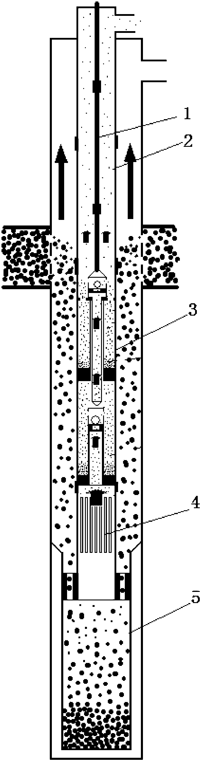 Coal bed gas well pulverized coal salvaging, water pumping gas production integrated tubular column