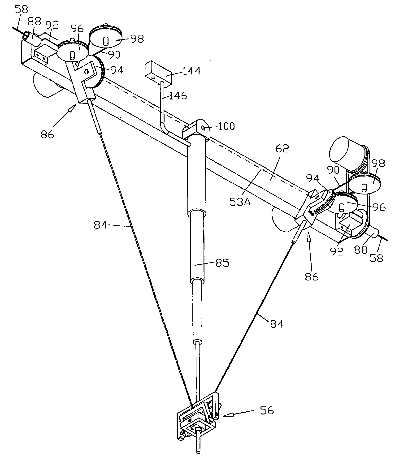 Tendon link mechanism with six degrees of freedom